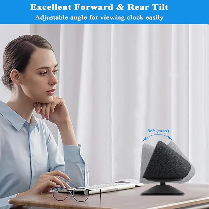 Adjustable Stand for All-new Echo Show 8 (3rd Gen, 2023 release), Smart Display Magnetic Stand Mount Compatible with Echo Show 8 (3rd Gen), with 360 Degree Rotation Tilt and Anti-Slip Base (Black)