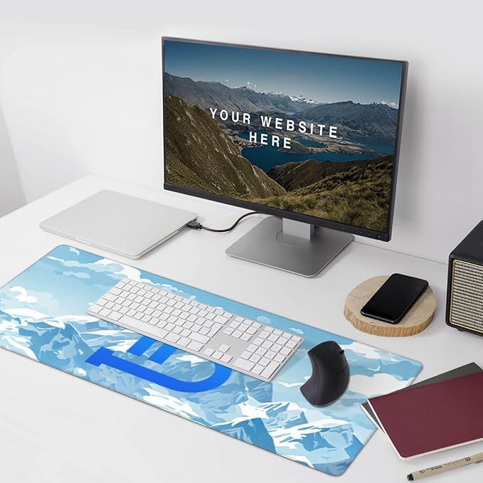 10 Pcs Large Custom Mouse Pad with Photo, Huge Customized Picture Mouse Pad, Personalized Mousepad with Picture Logo Text, for Home Office Setup16in*35.5in