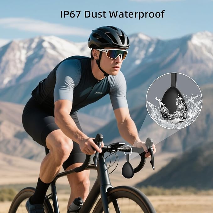 [Apple MFi Certified] Air Tracker Tag 1 Pack (iOS Only), Bluetooth Tracker for Apple Find My, Replaceable Battery, Key Finder and Item Locator Smart Tag for Keys, Bags, Luggage, Pets, Wallet (Black)