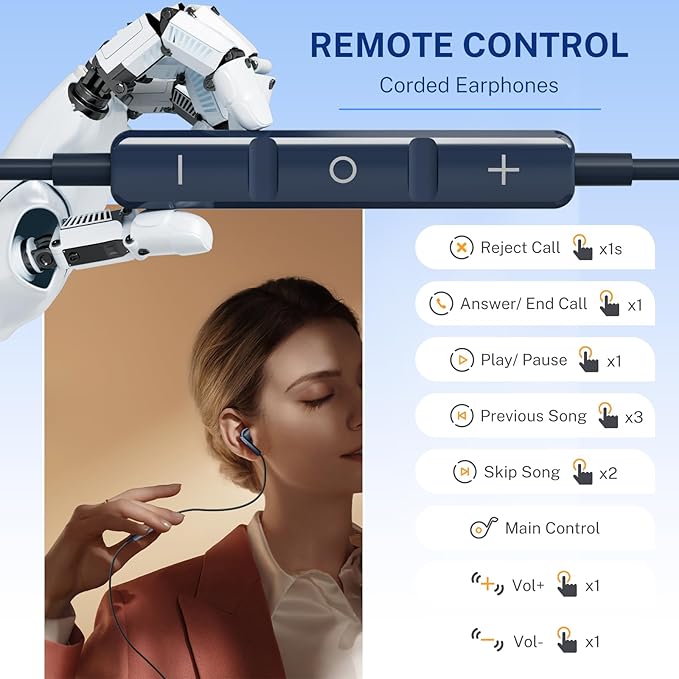 USB C Headphones for iPhone 17 16 15, Wired Earbuds USB C for Samsung S24 S25 Ultra A16 5G USBC Wired Headphones, USB Type C Headphone with Mic Corded Earphones Ear Buds for iPhone 15 Pro 16 Pro Max