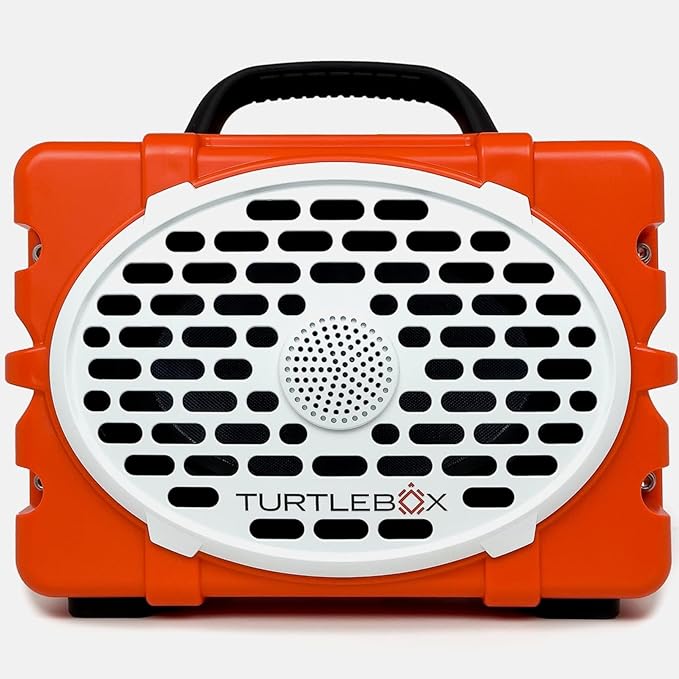 Turtlebox Original Gen 3: Portable Outdoor Bluetooth Speaker – Ultra-Loud (120dB), Waterproof (IP67), Rugged, Impact-Resistant, 3-Day Battery | Party Mode: Unlimited Pairing for Stereo Sound, Orange