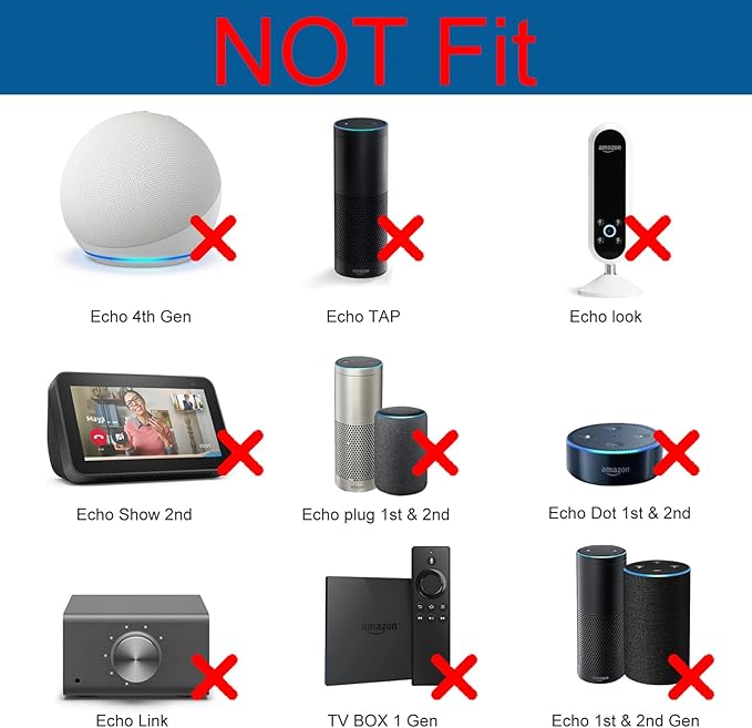 Amazon Echo Dot 3rd/4th Gen Power Adapter with Clock, Kids Edition, Show 5, Spot, Fire TV Cube AC/DC Adapter