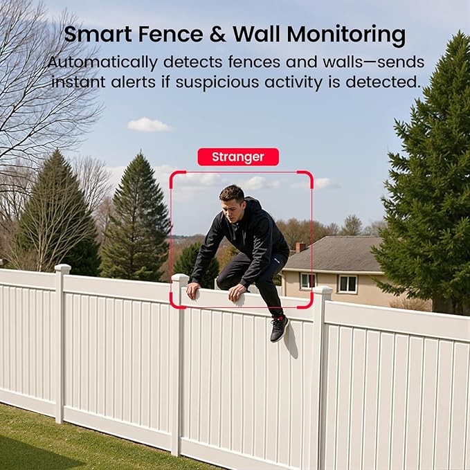 AOSU SolarCam P1 Max System Add-on Cam, 4K Security Camera Wireless Outdoor, Dual Solar Power, No Monthly Fees, Supports HomeCortex AI & Standalone Use