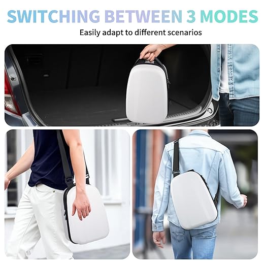 FOREGOER Hard Carrying Case for Meta Quest 3/3S/Oculus Quest 2, Large Space Compatible with BOBOVR S3 Pro/M3 Pro/Kiwi Design Battery Head Strap and All Accessories, Ideal for Travel and Home Storage