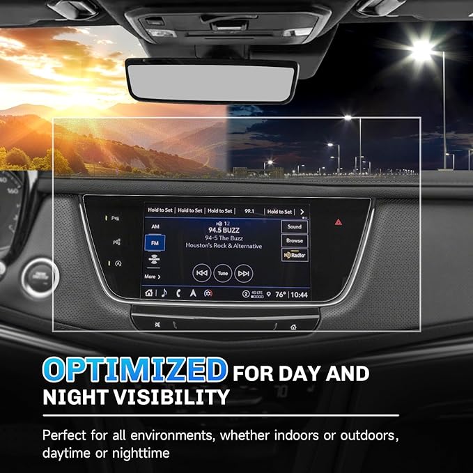 SXCY for 2025 Cadillac XT5/XT6 Anti-Glare Matte Screen Protector 8 Inch for 2020-2025 XT5/XT6 Accessories Navigation Screen Protector 9H Tempered Glass