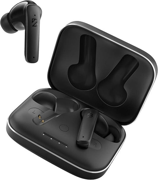 Back Bay Audio [USA-Based iPhone + Android Wireless Earbuds Bluetooth V5.3, Sweatproof Air Buds for Android Phones, Small Sports Bass Earphones with Wireless Mic for iPhone iOS, Bluetooth Earphones
