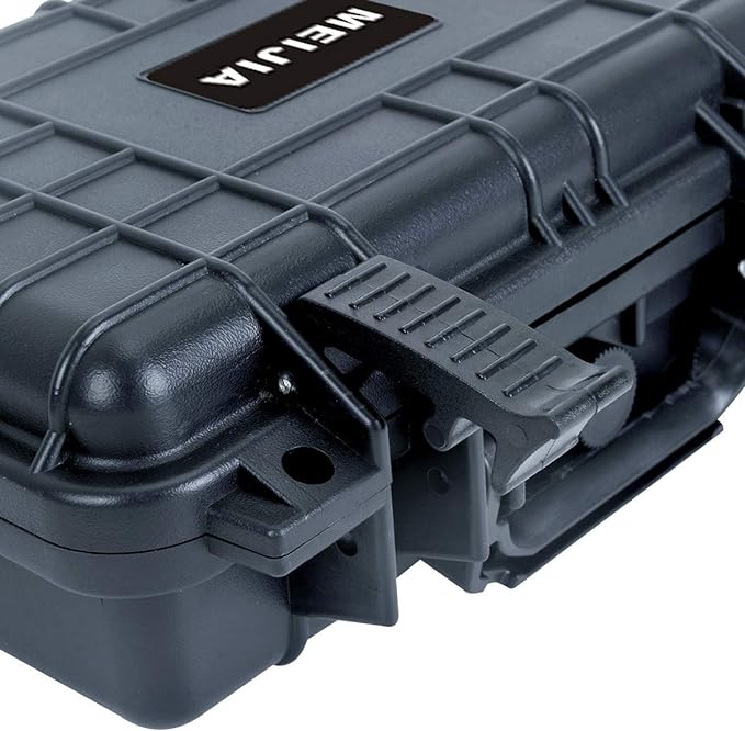 MEIJIA Portable All Weather Waterproof Protective Hard Case, Small Camera Case,Dry Case with Customizable Foam,Fit Use of Drones, Camera,Equipments, 11.65 ”x8.35”x3.78”