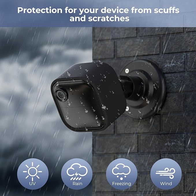 2 Pack Battery Extension Pack Compatible with Blink Outdoor 4 Camera, Included 8 Pack Lithium AA Batteries + 2 Waterproof Silicone Cover, Accessory for Outdoor 4 Smart Security Camera