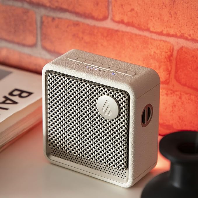 Edifier ES20 Portable Bluetooth Speaker with IP67 Waterproof & Dustproof, 15 Hours Playtime, Wireless Connectivity for Home Office Outdoor - Ivory