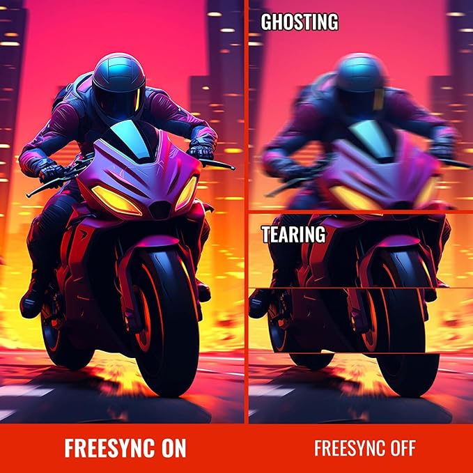 SANSUI 24 Inch Gaming Monitor 180Hz 1Ms FreeSync HDR 110% sRGB FHD 1080P Computer Monitor HDMI DP Ports Eye Care Frameless VESA Mount Cable Management (ES-G24F4L, HDMI Cable Included)