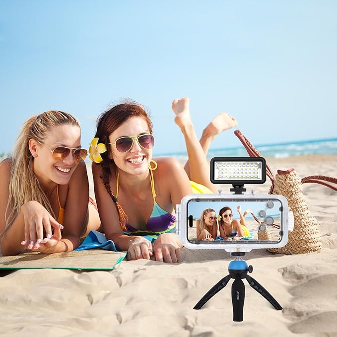 Waterproof Smartphone Case for iPhone 16 Pro Max Diving Case, Snorkeling Photography Cellphone Cover 130FT/40M Operated Underwater Photo Video Housing