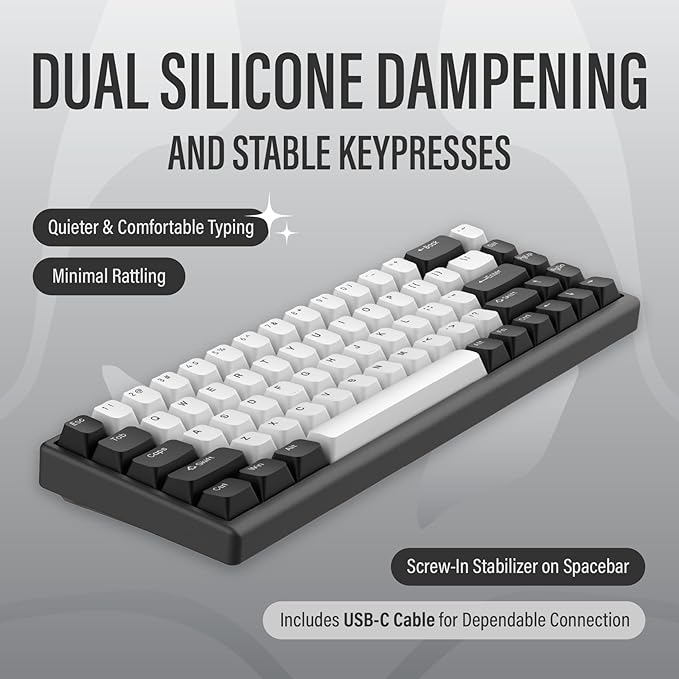 ARBITER Polar 65 - CNC Magnetic Gaming Keyboard w Rapid Trigger, Hall Effect Switches, CNC Aluminum Frame, Rapid Key, 65% Compact, Bright RGB, Dual-Shot PBT Keycaps - Mint Abyss