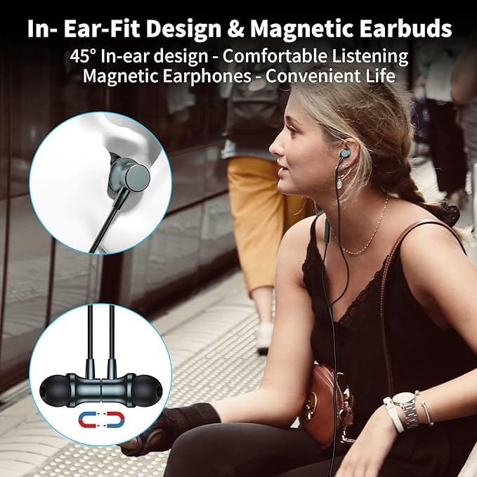 USB C Earbuds for iPhone 17 16e 15 Galaxy Z Flip Fold 6, Wired Headphones with Mic USB Type C Earphones Magnetic in-Ear Noise Canceling Headset for iPad Air Pro Oneplus 13 12 Samsung S25 S24 Pixel 8