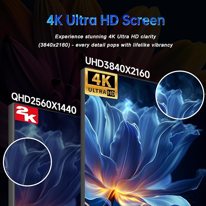 28 Inch 4K UHD 3840x2160 144Hz Gaming Computer Monitor,1ms IPS PC Screen,AMD FreeSync Premium,125% sRGB,95% DCI-P3,Monitor with Speaker,HDMI2.1,DP1.4,Height Adjustable