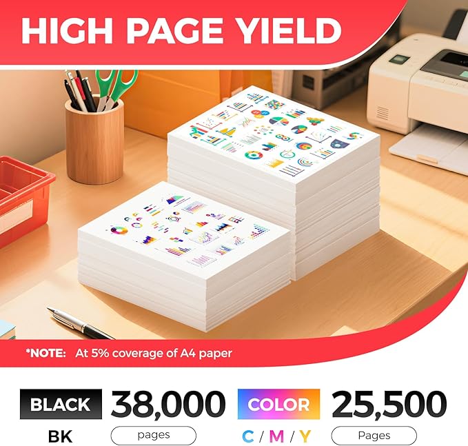 GPR-66 GPR66 Toner Compatible for Canon GPR-66 Toner Cartridge Set 4-Pack High Yield 5753C003AA 5754C003AA 5755C003AA 5756C003AA for Canon Color imageRUNNER ADVANCE DX C3926i C3930i C3935i Printer Ink