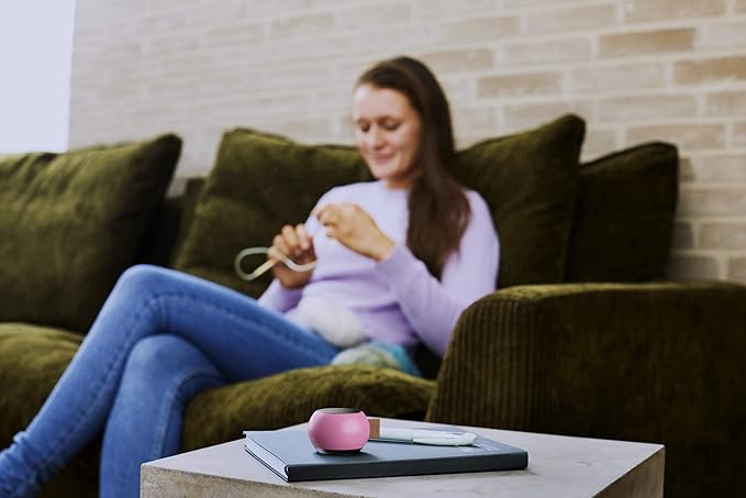 aGO mini Portable Bluetooth Speaker, Water Resistant (IPX5), Up to 12 Hours of Wireless Play, Stereo Sound, Wireless Speaker for Indoor and Outdoor (Pink)