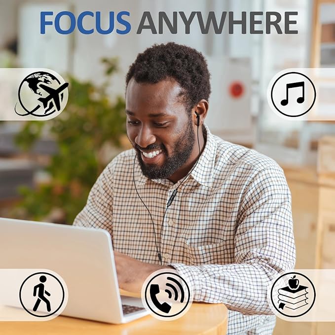 LUDOS Zenith USB C Headphones for iPhone 17 16 15 Pro Max Plus Air iPad Pro Air, 2 Years Warranty, USB-C Earbuds for Galaxy S24 S23 Ultra S22 S21 S20 A55 A54 A53, USB Type C Earphones - Black