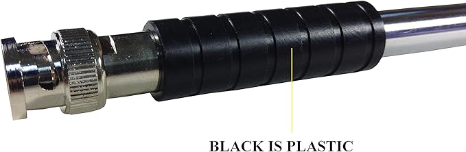 TW-999BNC BNC Male Handheld Antenna Scanner Antenna (20-1300MHz) with BNC Male Connector for Scanner Radio and Frequency Counters