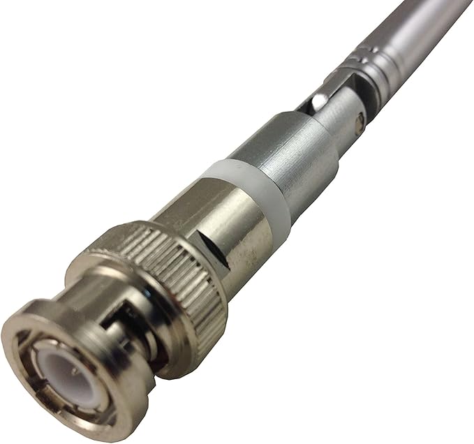 TW-777BNC BNC Male Handheld Antenna Scanner Antenna (20-1300MHz) with BNC Male Connector for Scanner Radio and Frequency Counters