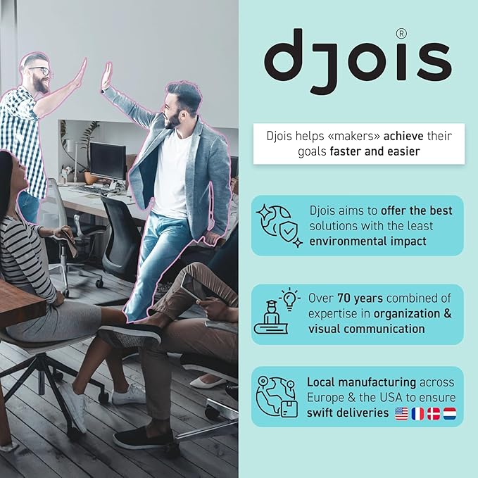 Tarifold DJOIS Desktop Reference & Display System - Durable Steel Wire Frames - Letter-Size - Expandable - Made in France (Red, 20)