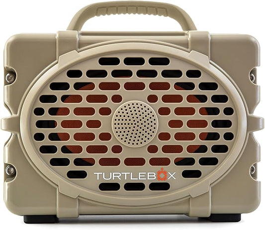 Turtlebox Original Gen 3: Portable Outdoor Bluetooth Speaker – Ultra-Loud (120dB), Waterproof (IP67), Rugged, Impact-Resistant, 3-Day Battery | Party Mode: Unlimited Pairing Stereo, Tan/Tan