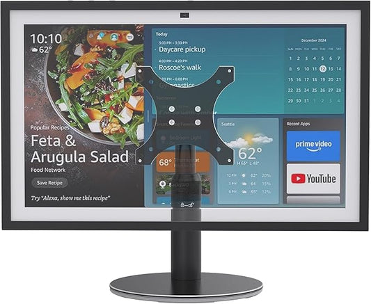 Tiltable Stand for Echo Show 21 & 15 (1st, 2nd Gen), Rotatable & Tiltable Up to 90 Degrees, Compatible with Echo Show 21, 15 1st & 2nd Gen, Aluminum Tabletop Stand