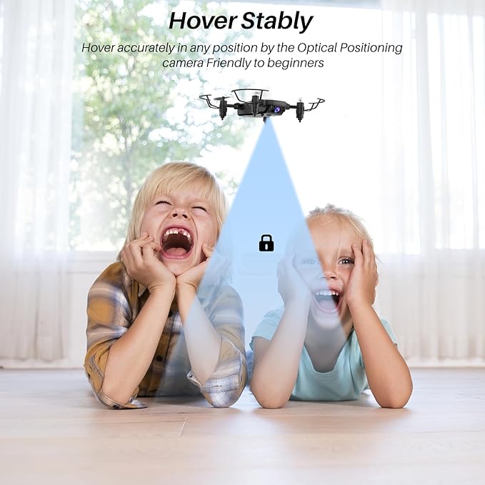 X300C Mini Drone with Camera 720P HD FPV, RC Quadcopter Foldable Drone With Altitude Hold, 3D Flip, Headless Mode, Gravity Control and 2 Batteries, Gifts for Kids, Adults, Beginner (Red)