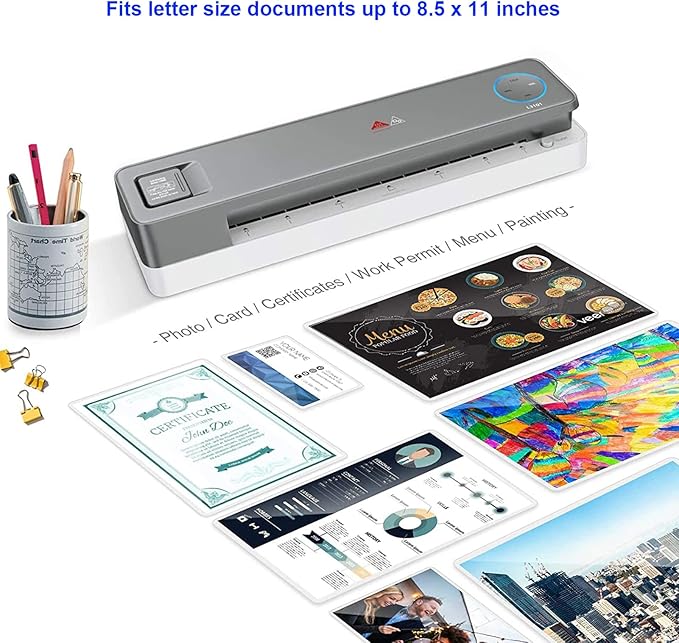 MPRT Laminating Sheets, 3 Mil Clear Thermal Laminating Pouches 8.9 x 11.4 Inches Laminate Sheet Paper for Laminator, 1500-Pack