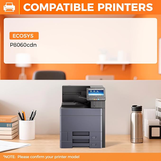 TK-8802 TK8802 Toner Cartridge 4-Pack High Capacity Replacement for TK-8802K TK-8802C TK-8802M TK-8802Y Compatible with Kyocera ECOSYS P8060cdn Printer 1T02RRBUS0 1T02RR0US0 1T02RRAUS0 1T02RRCUS0 CMYK