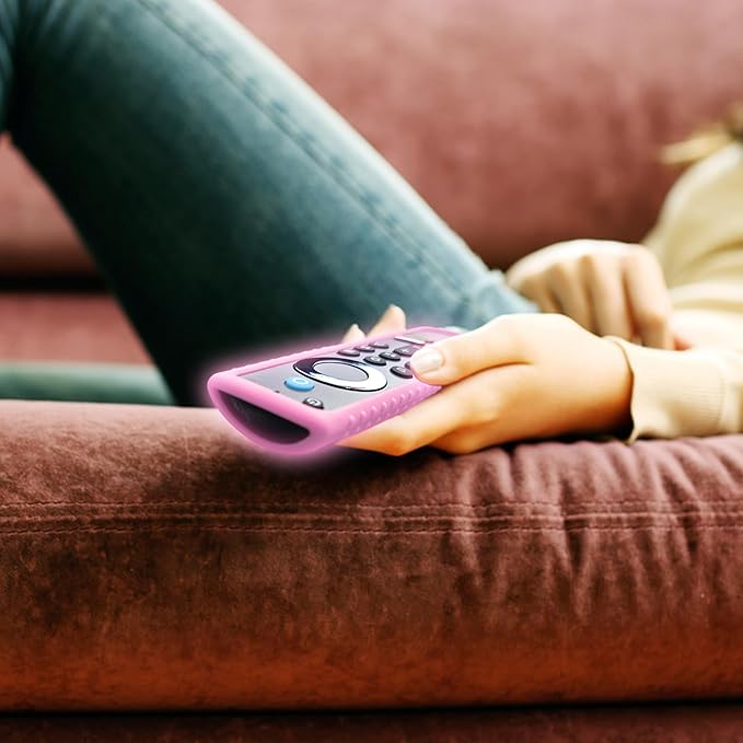 (3 Pack) Protective Cover for Fire TV Stick Remote, Friendly Silicone Material, DropProof, DustProof, Washable, Compatible with Most Models of Fire Stick 4k Remote Case, FireTV Remote Skin