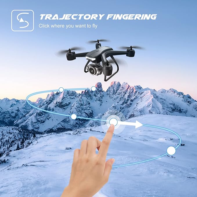 4DRC V14 Professional Drone with 1080P Dual Camera, Foldable HD FPV Mini Drone with 2 Batteries,Trajectory Flight Control,One Key Take Off/Land, Toys Gifts for Teen Boys Girls, Beginner