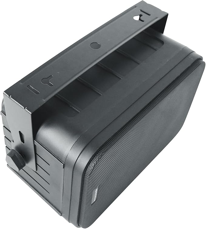 Rockville HP65S Black 6.5" 500W Indoor/Outdoor Speakers, Swivel Bracket, Waterproof, Rustproof Grill, for Home Theater and Patio