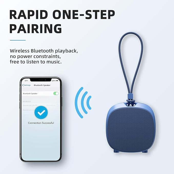 Bluetooth Speaker Portable Media Players Clear Loud Stereo Sound Deep Bass Wireless Speaker With Lights TWS IPX5 Waterproof Small Speakers Long Playtime for Home/Party/Outdoor/Beach Electronic Gadgets