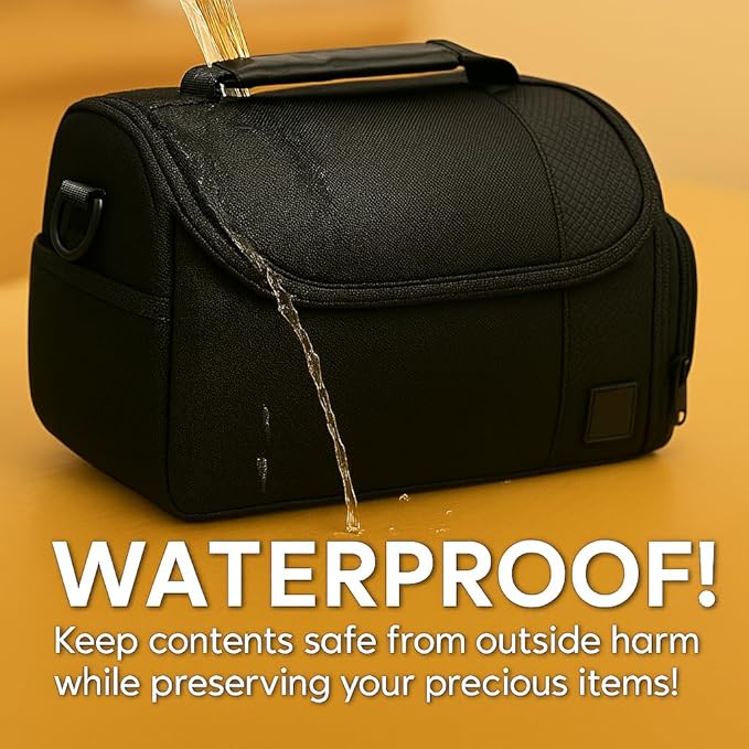 Acuvar Large Camera Bag, Digital Camera Case, Camcorder Bag & Large Camera Equipment Bag for Nikon,Canon,Sony,Olympus,Panasonic,Pentax & Samsung, DSLR Gadget Camera Case, Travel Case For Photographers