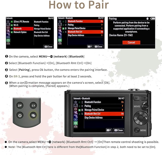 for Sony Camera Tripod with Rechargeable Shutter Release,AODELAN Shooting Grip Wireless Remote Control Handle for A7C,A7III,ZV-1,ZV-E10,ZV-1F,A6100,A6400,A6700,A7IV,RX100 VII,A9,A9 II,DSC-RX0 II