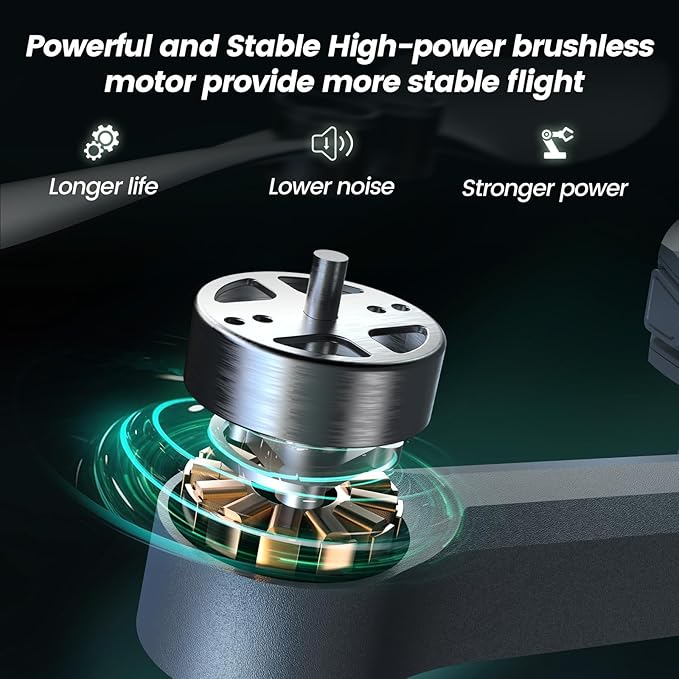 Drones with Camera for Adults 4k, WF30 GPS Follow Me Drone for Beginners Kids Foldable FPV RC Quadcopter, Return Home, Brushless Motor, 5G Transmission, 40 Mins Flight Time, 2 Batteries