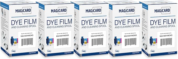 Bodno 5 x Magicard MA100YMCKO Color Ribbon - YMCKO - 100 Prints Software Demo