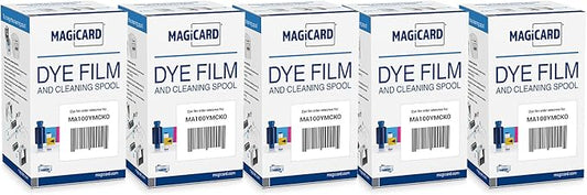 Bodno 5 x Magicard MA100YMCKO Color Ribbon - YMCKO - 100 Prints Software Demo