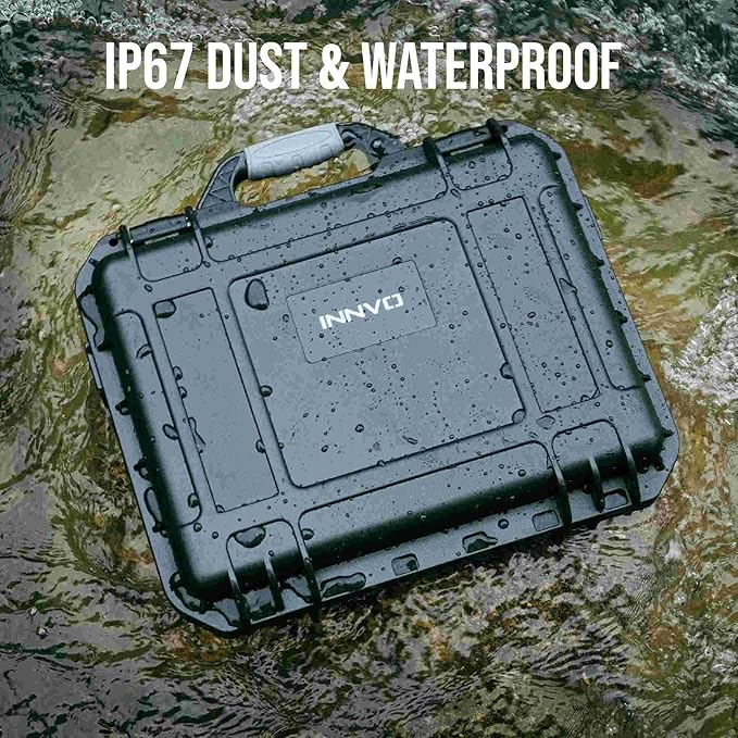 Hard Case for DJI Mini 3/4 Pro Fly More Combo RC 2 / RC-N2 Compatible with DJI Mini 3PRO, Waterproof Shockproof Dust-proof, Strap for Drone Organize Storage Transport, Black (Case ONLY)