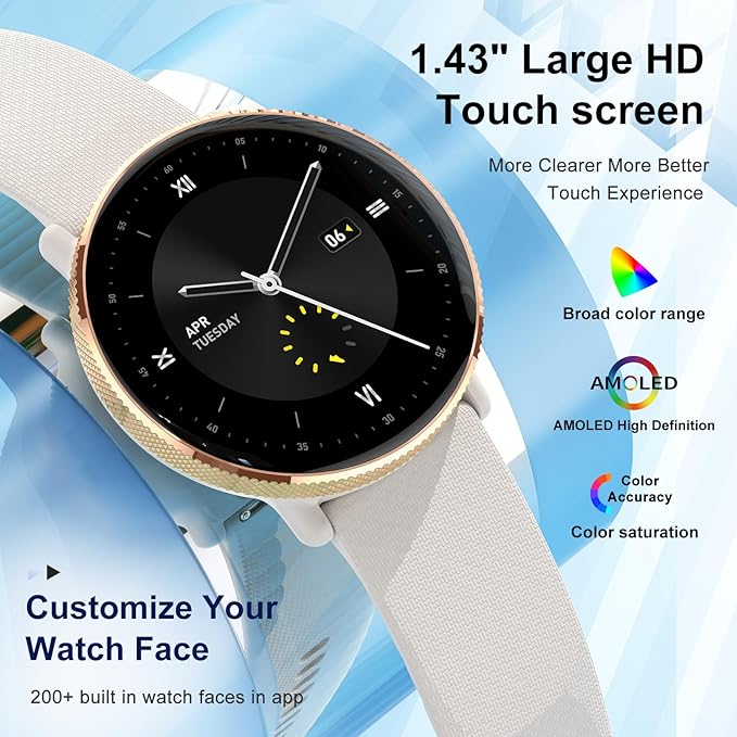 Smart Watch for Women Fitness tracker: Make/Answer Call Smart Watches for Women Waterproof Digital Mens watches Running Smartwatch Android Phone iPhone Samsung Compatible Heart Rate Monitor Step