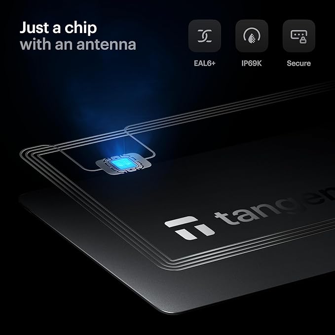 TANGEM Wallet Pack of 3 - Secure Crypto Wallet - Trusted Cold Storage for Bitcoin, Ethereum, NFT's & More Coins - 100% Offline Hardware