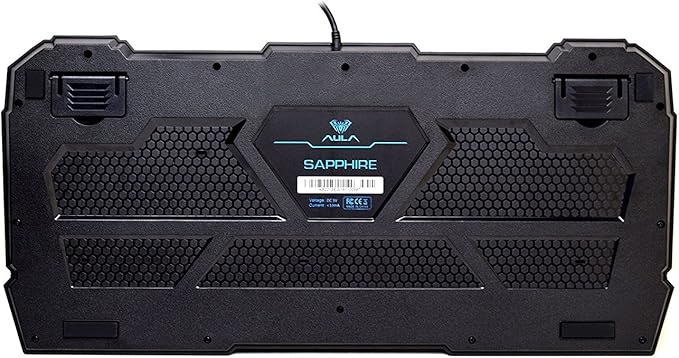 Beastron RGB LED Backlit Mechanical Wired Gaming Keyboard with Blue Switches, Adjustable Backlit Effects, Compatible with PC and Mac