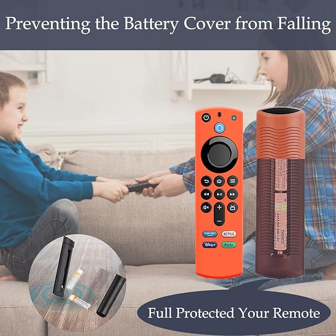 TVstick Remote Cover for Firtvstick 4K Max 3rd Gen 2021,Silicone Protective Case Compatible with Firtv4k TV Stick Alexa Voice Remote Control with Lanyards,Anti-Slip,Shockproof