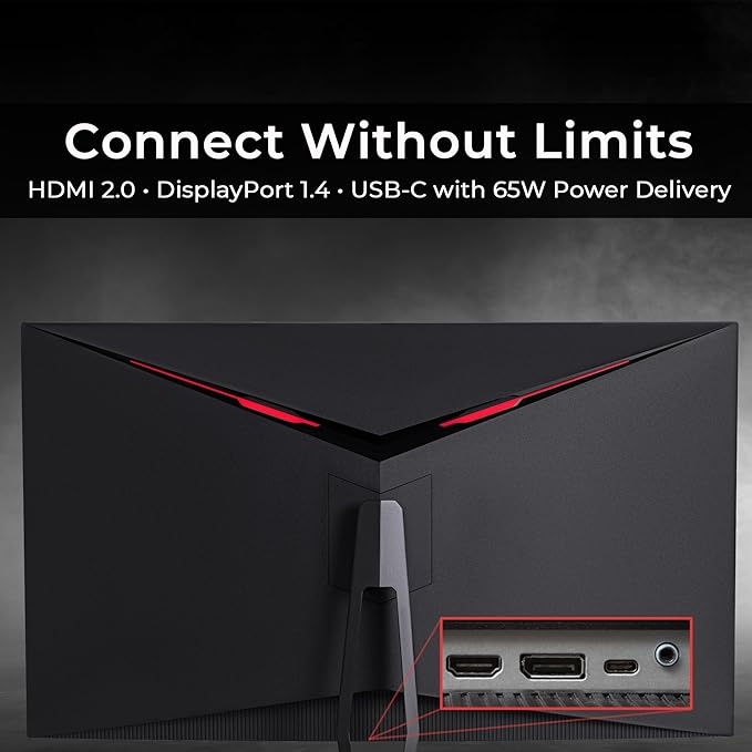 Deco Gear 39" Curved Widescreen Gaming Monitor | 2560x1440 | 1ms MPRT | 165 Hz | 16:9 | HDR400 | 4000:1 | 1 x HDMI | 1 x DisplayPort