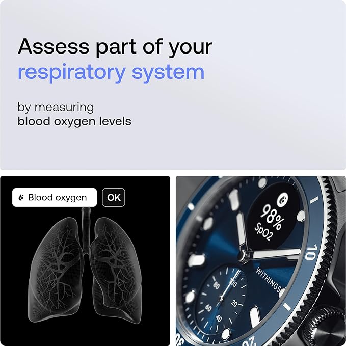 WITHINGS Scanwatch Nova - Heart Health Hybrid Smart Watch for Men & Women - SPO2, Temperature Monitoring, Sleep, Respiratory Health, Cycle Monitoring, 30-day Battery Life, Apple iOS/Android