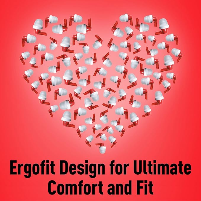 Panasonic ErgoFit Wired Earbuds, 3.5mm Jack In-Ear Headphones Wired with Dynamic Crystal-Clear Sound and Soft Ergonomic Custom-Fit Earpieces (S/M/L), for Phones and Laptops - RP-HJE120-V (Purple)