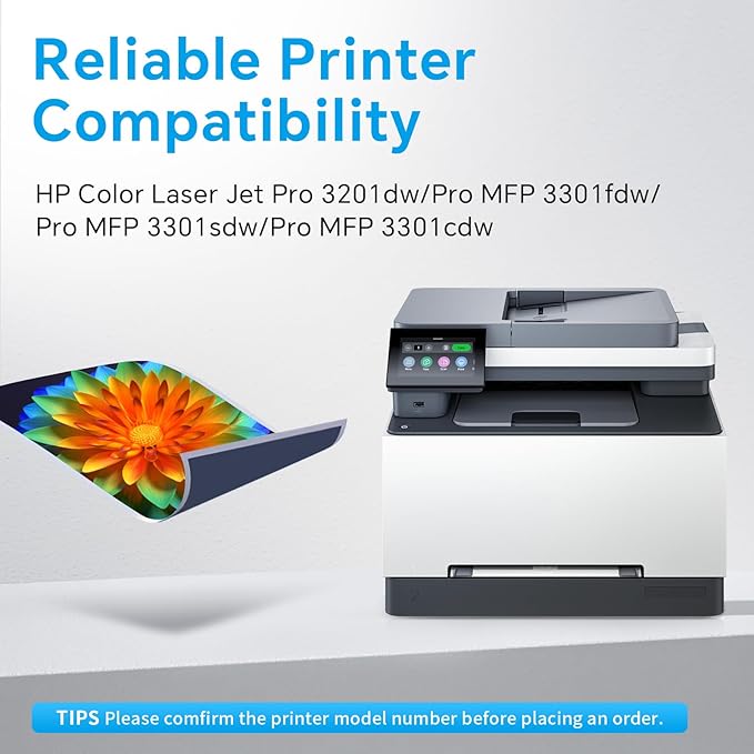 218A High Yield Toner Cartridge (With Chip) Replacement for HP 218X/218A/218 to Compatible with HP Color Laser Jet Pro 3201dw MFP 3301cdw MFP 3301fdw MFP 3301sdw W2180X W2181X W2182X W2183X (BK/Y/C/M)