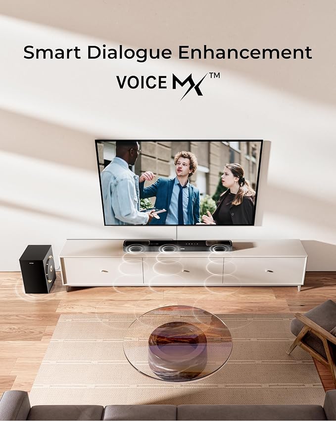 ULTIMEA 3.1.2ch Sound Bar with Dolby Atmos, Surround Sound System for TV with 6.5 inch Subwoofer, Sound Bar for Smart TV, Soundbar with Subwoofer for Home Theater, BT 5.4, HDMI eARC, Skywave F30 Boom