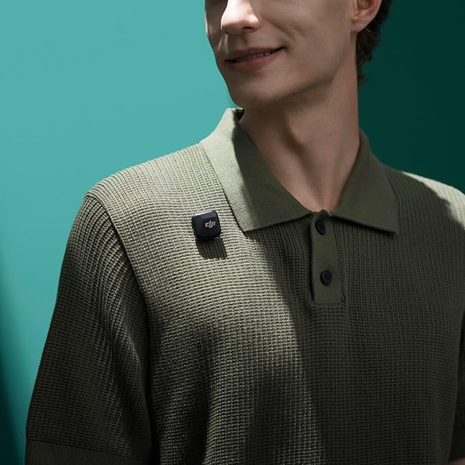 DJI Mic Mini Transmitter (Infinity Black), Ultralight, Wireless Lavalier Microphone for DJI Action 5 Pro/Osmo Pocket 3, Noise Cancelling, Wireless Microphone for Camera/iPhone/Android, Vlog, Streaming