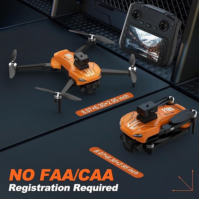 GPS Drone with 4K Camera 4.5" LCD RC Screen for Adults,Follow me Drone Professional Auto Return Home Circle Fly,Smart Obstacle Avoidance for Beginners Optical Flow Positioning,Portable,under 249g